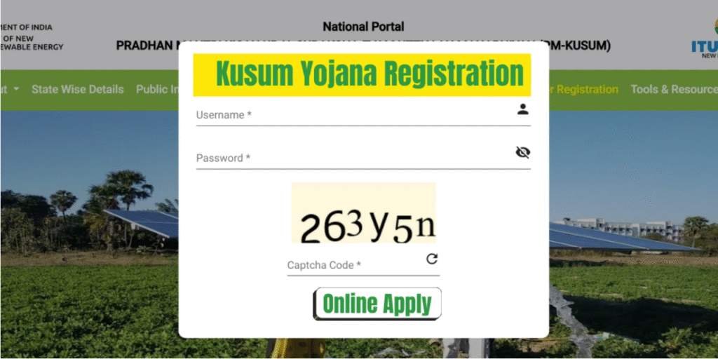 PM Kusum Yojana Registration